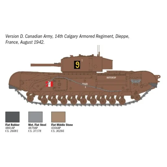 Char Churchill Mk.III 1/72 Italeri Italeri I7083 - 10 I7083-Char Churchill Mk.III 1/72 Italeri - I7083