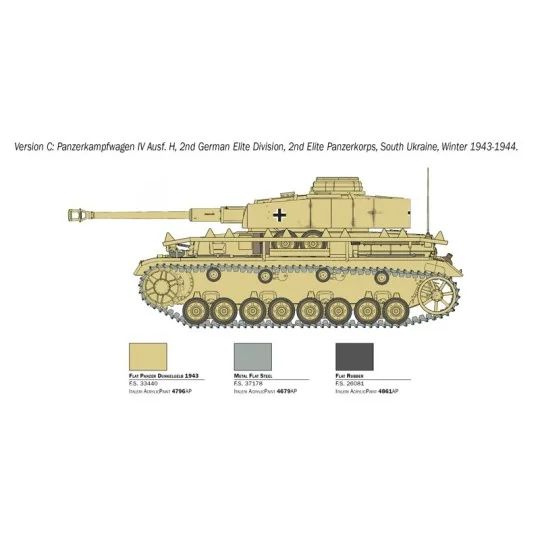 Tank Panzer IV Ausf.H 1/35 Italeri Italeri I6578 - 6 I6578-Tank Panzer IV Ausf.H 1/35 Italeri - I6578