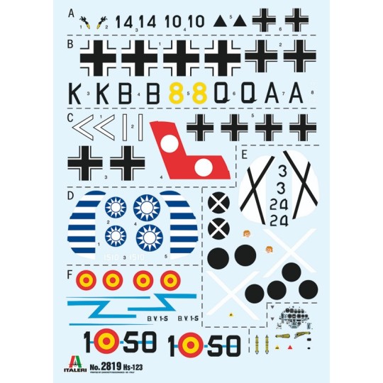 I2819-Aircraft Henschel Hs123 1/48 Italeri
