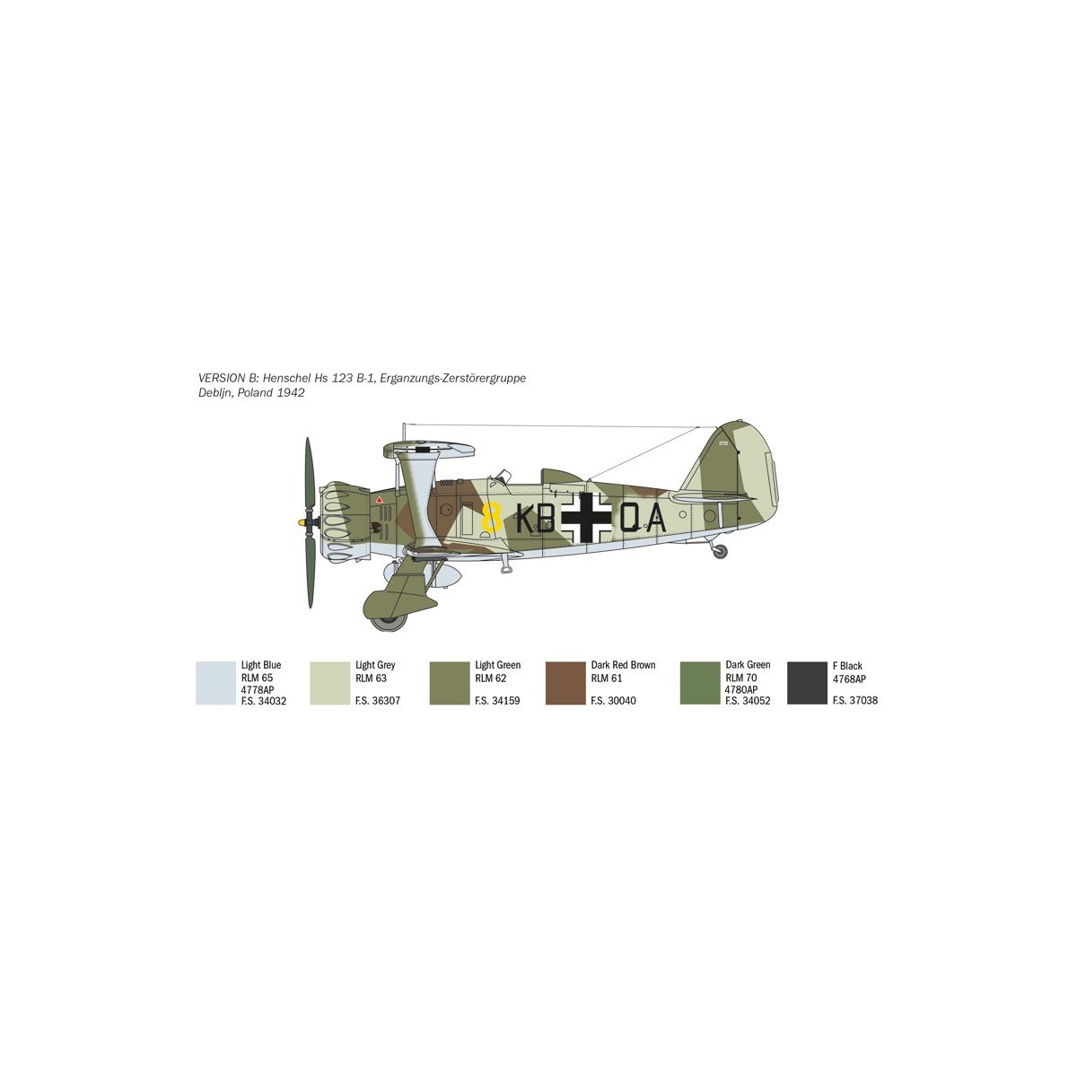 Aircraft Henschel Hs123 1/48 Italeri Italeri I2819 - 5