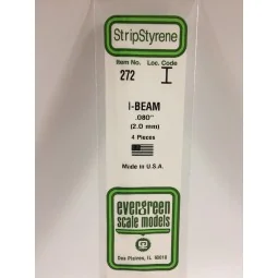Profilé I 2.0x350mm Ref : 272 - Evergreen Evergreen S1370272 - 1