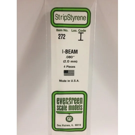 S1370272-Profilé I 2.0x350mm Ref : 272 - Evergreen - S1370272