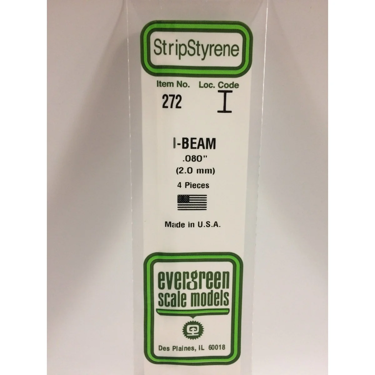 Profile I 2.0x350mm Ref: 272 - Evergreen - S1370272 Profile I 2.0x350mm Ref: 272 - Evergreen - S1370272