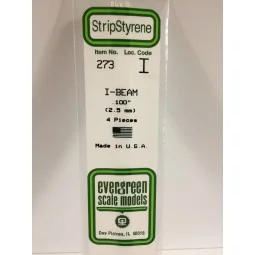 Profile I 2.5x350mm Ref: 273 - Evergreen - S1370273