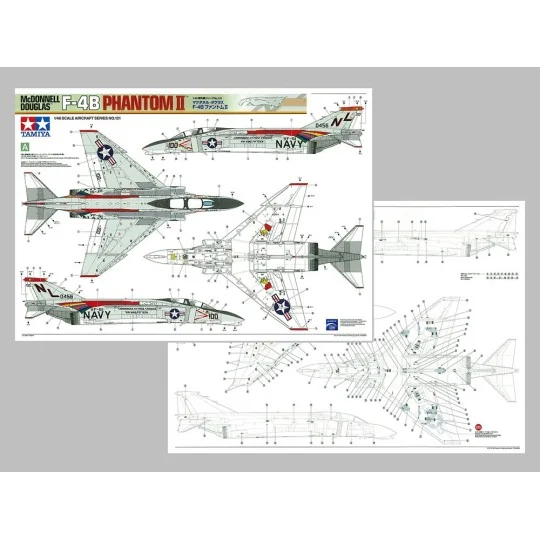 F-4B Phantom II 1/48 Tamiya aircraft Tamiya 61121 - 19 61121-F-4B Phantom II 1/48 Tamiya aircraft - 61121