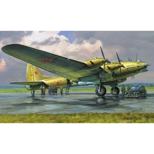 Aircraft Petlyakov Pe-8 Stalin 1/72 Zvezda Zvezda Z7280 - 1 Z7280-Aircraft Petlyakov Pe-8 Stalin 1/72 Zvezda - Z7280