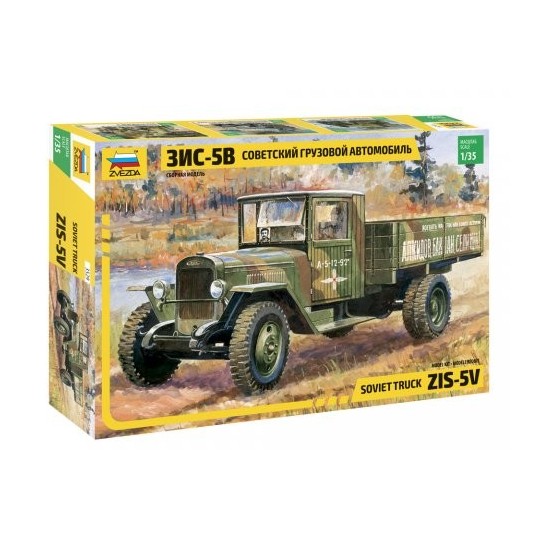 Soviet truck ZIS-5B 1/35 Zvezda Zvezda Z3529 - 1 Z3529-Soviet truck ZIS-5B 1/35 Zvezda - Z3529