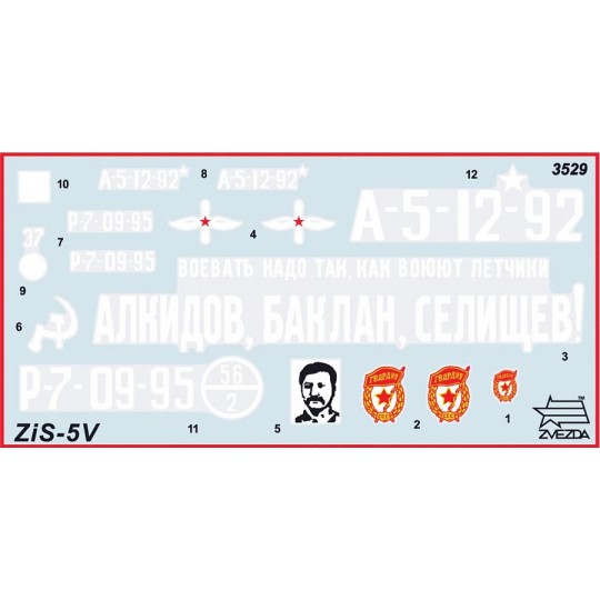 Z3529-Camion Soviétique ZIS-5B 1/35 Zvezda