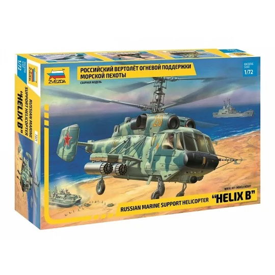Hélicoptère Kamov Ka-29 Helix B 1/72 Zvezda Zvezda Z7221 - 1 Z7221-Hélicoptère Kamov Ka-29 Helix B 1/72 Zvezda - Z7221