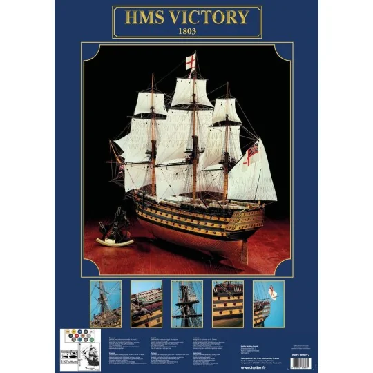 HMS Victory 1803 1/100 Heller Heller 80897 - 3 HEL-80897-HMS Victory 1803 1/100 Heller - HEL-80897