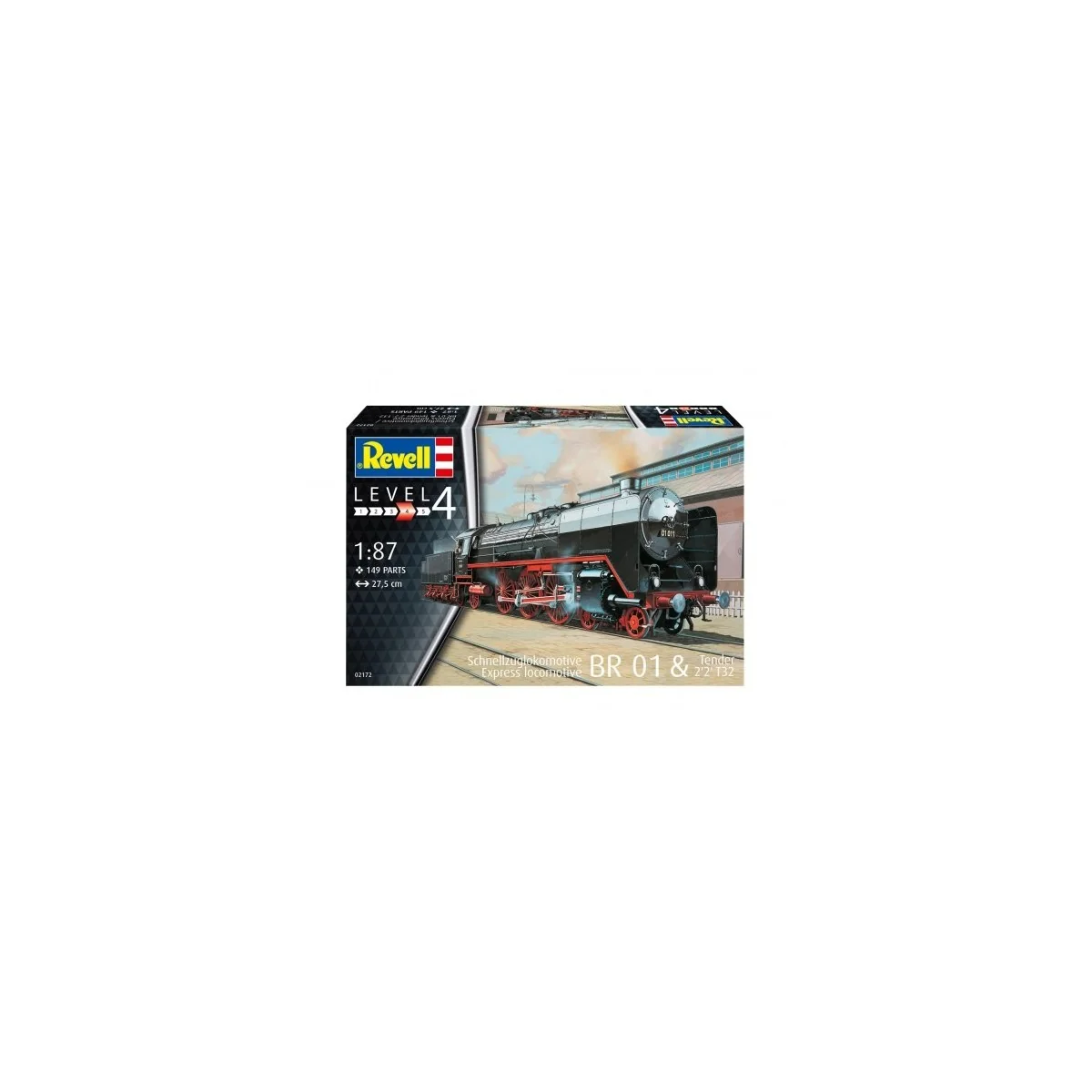 Steam locomotive BR01 with tender 2'2' T32 1/87 Revell Revell 02172 - 6 Steam locomotive BR01 with tender 2'2' T32 1/87 Revell Revell 02172 - 6