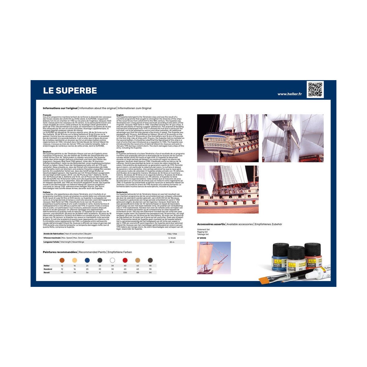 Boat Le Superbe 1/150 Heller Heller HEL-80895 - 2
