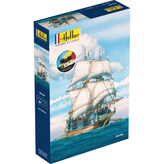 HEL-56835-Boat Galion 1/200 Heller + glue and paints - HEL-56835
