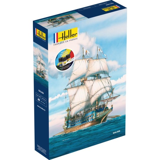 HEL-56835-Bateau Galion 1/200 Heller + colle et peintures - HEL-56835