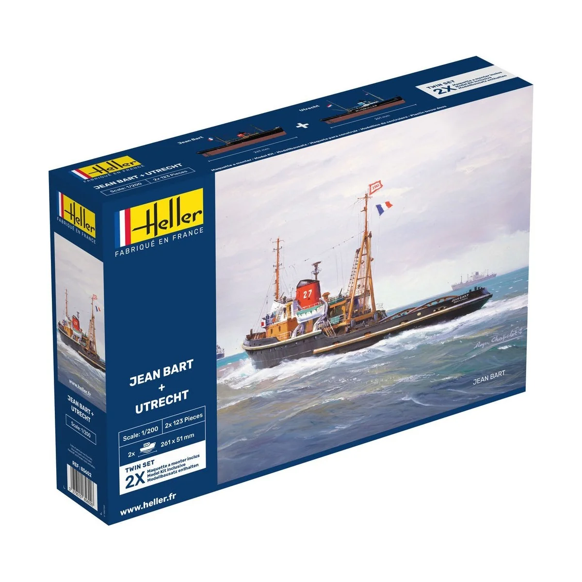 Coffret bateaux Jean Bart + Utrecht 1/200 Heller Heller 85602 - 1