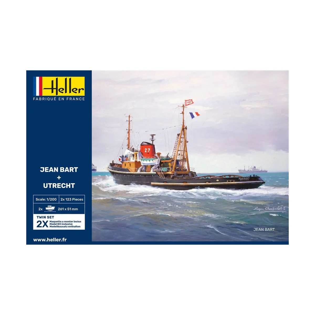 Boat box Jean Bart + Utrecht 1/200 Heller Heller 85602 - 2 Boat box Jean Bart + Utrecht 1/200 Heller Heller 85602 - 2
