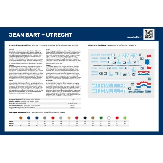 Boat box Jean Bart + Utrecht 1/200 Heller Heller 85602 - 3 HEL-85602-Boat box Jean Bart + Utrecht 1/200 Heller - HEL-85602