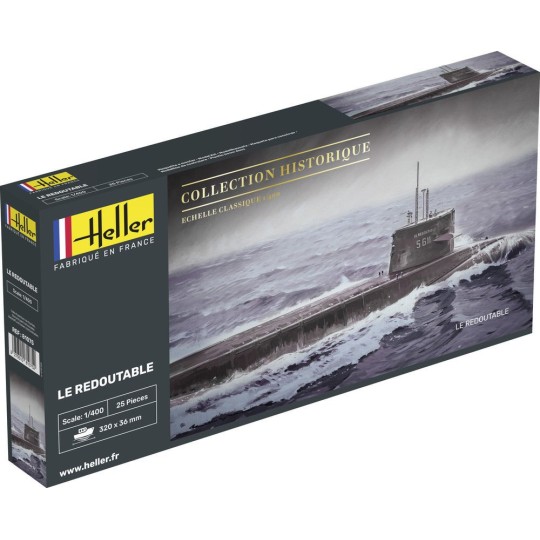 HEL-81075-Submarine Le Redoutable 1/400 Heller