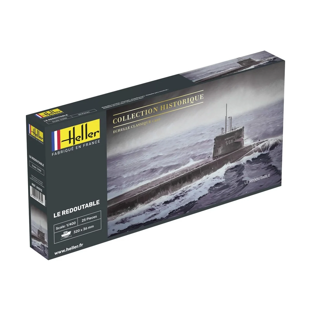 Sous-marin Le Redoutable 1/400 Heller Heller HEL-81075 - 1
