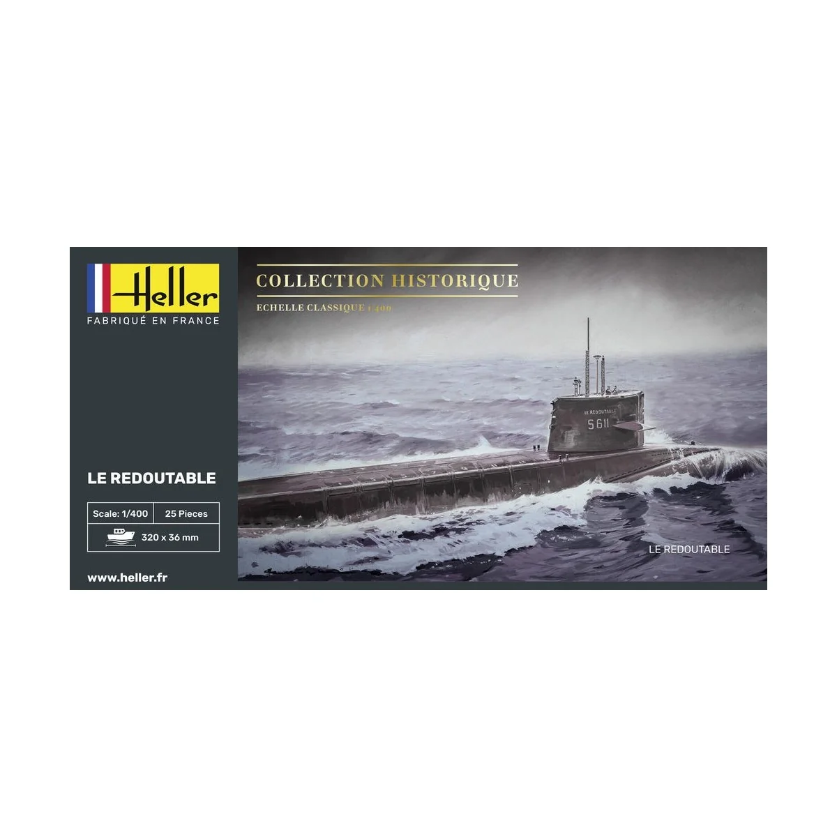 Sous-marin Le Redoutable 1/400 Heller Heller HEL-81075 - 2