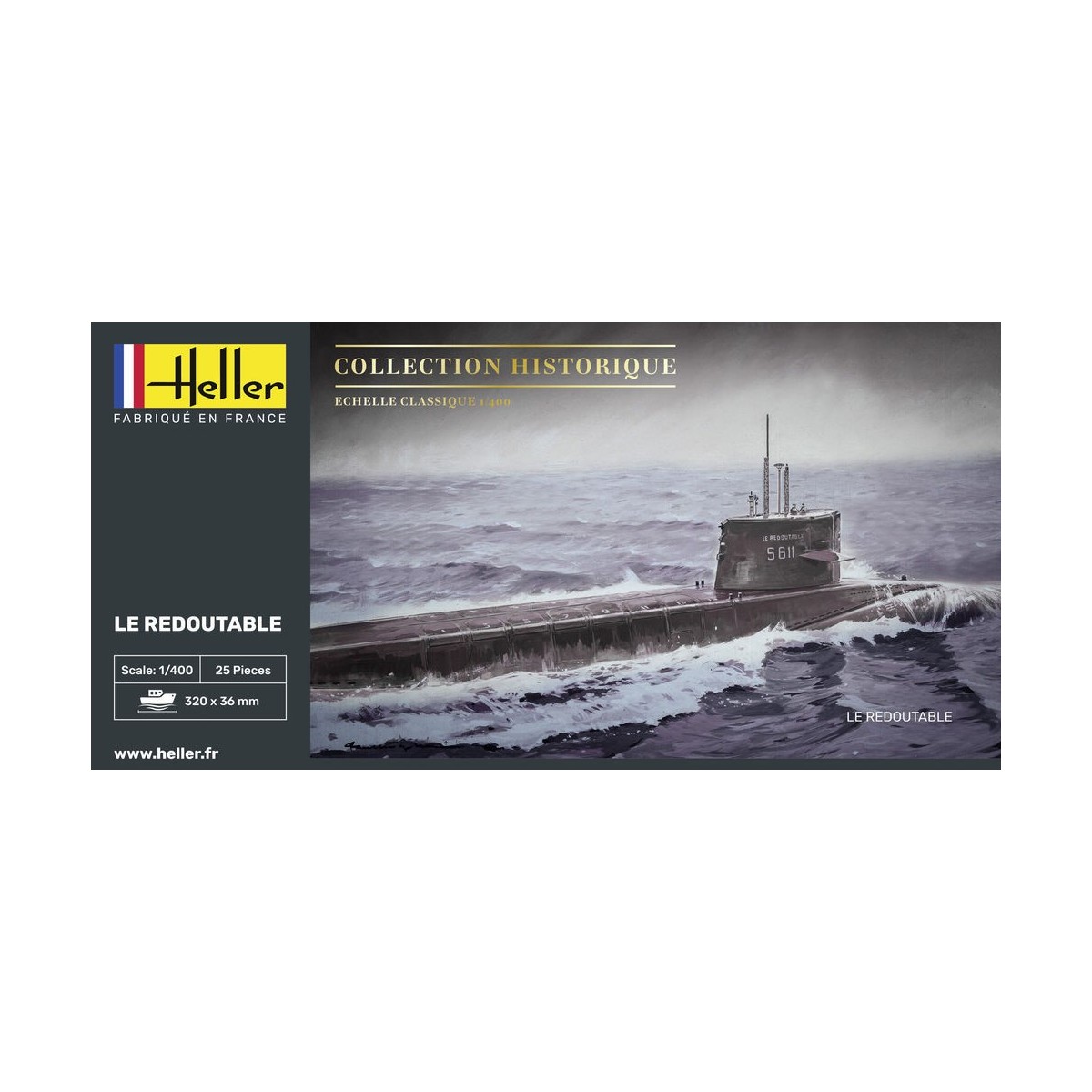 Submarine Le Redoutable 1/400 Heller Heller HEL-81075 - 2 Submarine Le Redoutable 1/400 Heller Heller HEL-81075 - 2