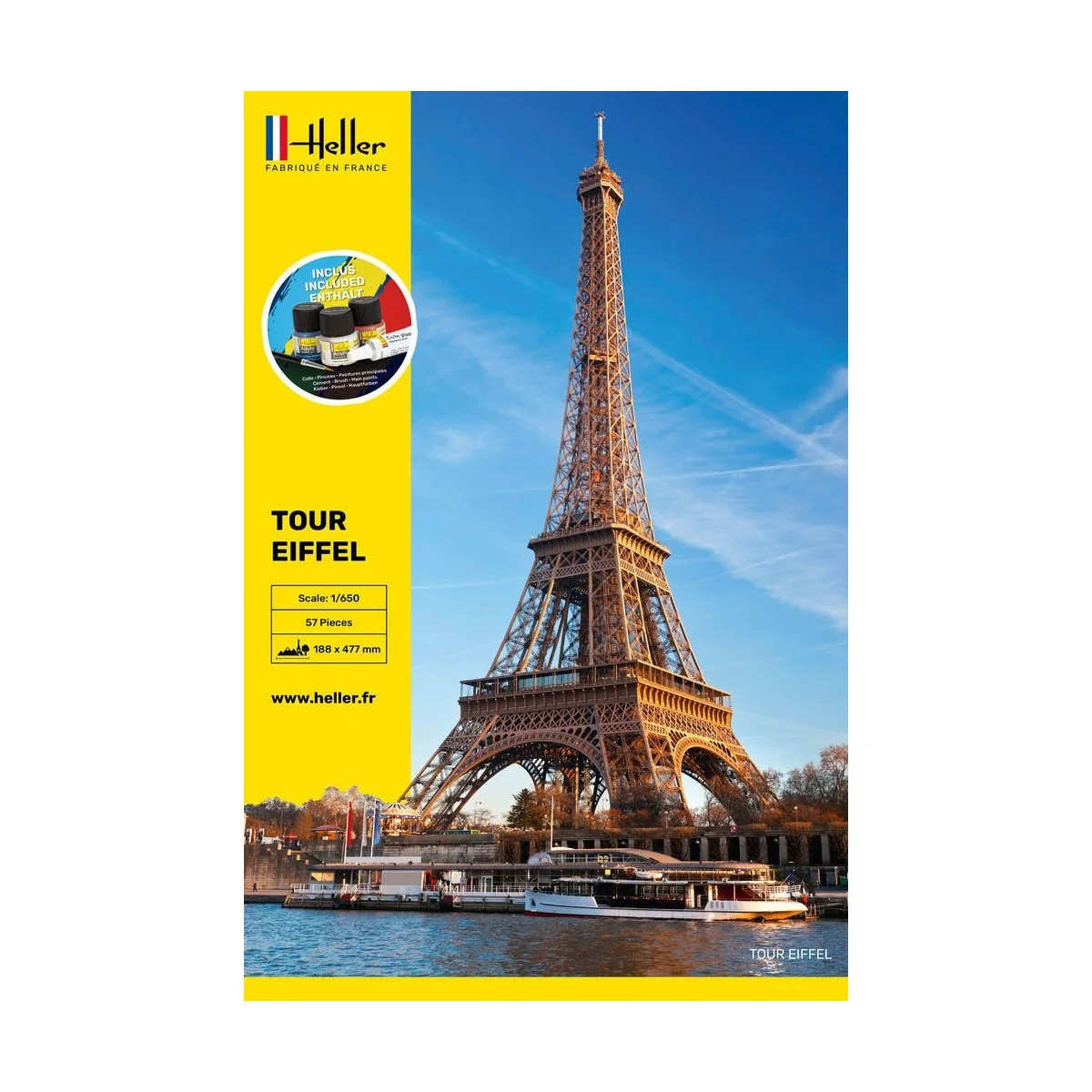 Eiffel Tower 1/650 Heller + glue and paints Heller HEL-57201 - 2
