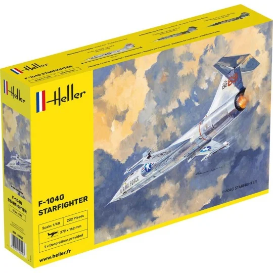 F-104G Starfighter 1/48 Heller Heller 30520 - 1 HEL-30520-F-104G Starfighter 1/48 Heller - HEL-30520