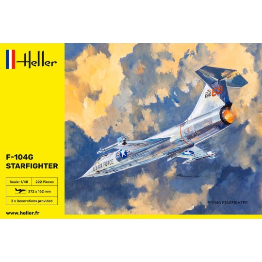 F-104G Starfighter 1/48 Heller Heller 30520 - 2 HEL-30520-F-104G Starfighter 1/48 Heller - HEL-30520