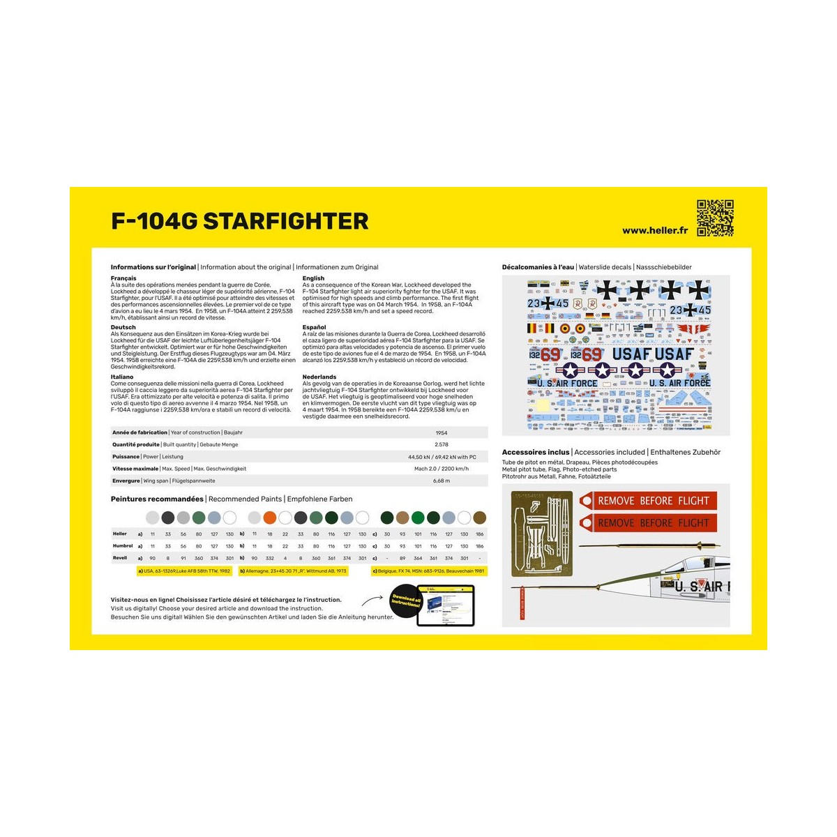 F-104G Starfighter 1/48 Heller Heller 30520 - 3
