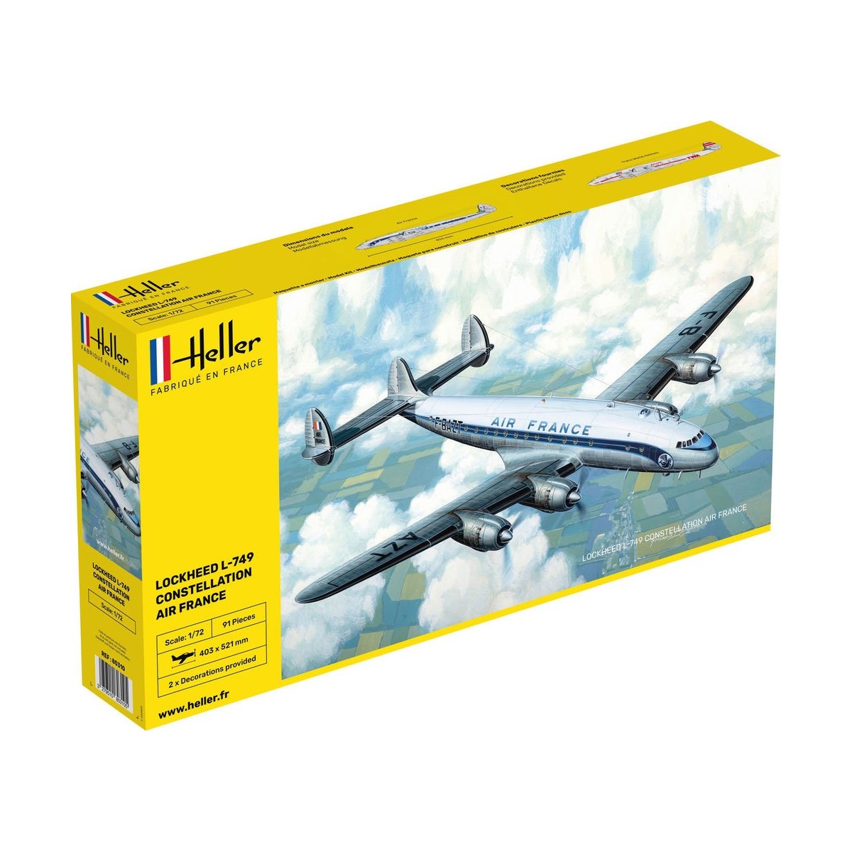 Lockheed L-749 Constellation Air France 1/72 Heller Heller 80310 - 1