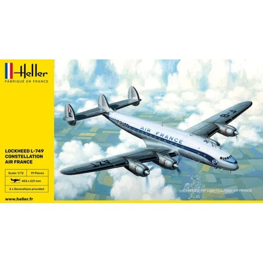 Lockheed L-749 Constellation Air France 1/72 Heller Heller 80310 - 2 HEL-80310-Lockheed L-749 Constellation Air France 1/72 Heller - HEL-80310