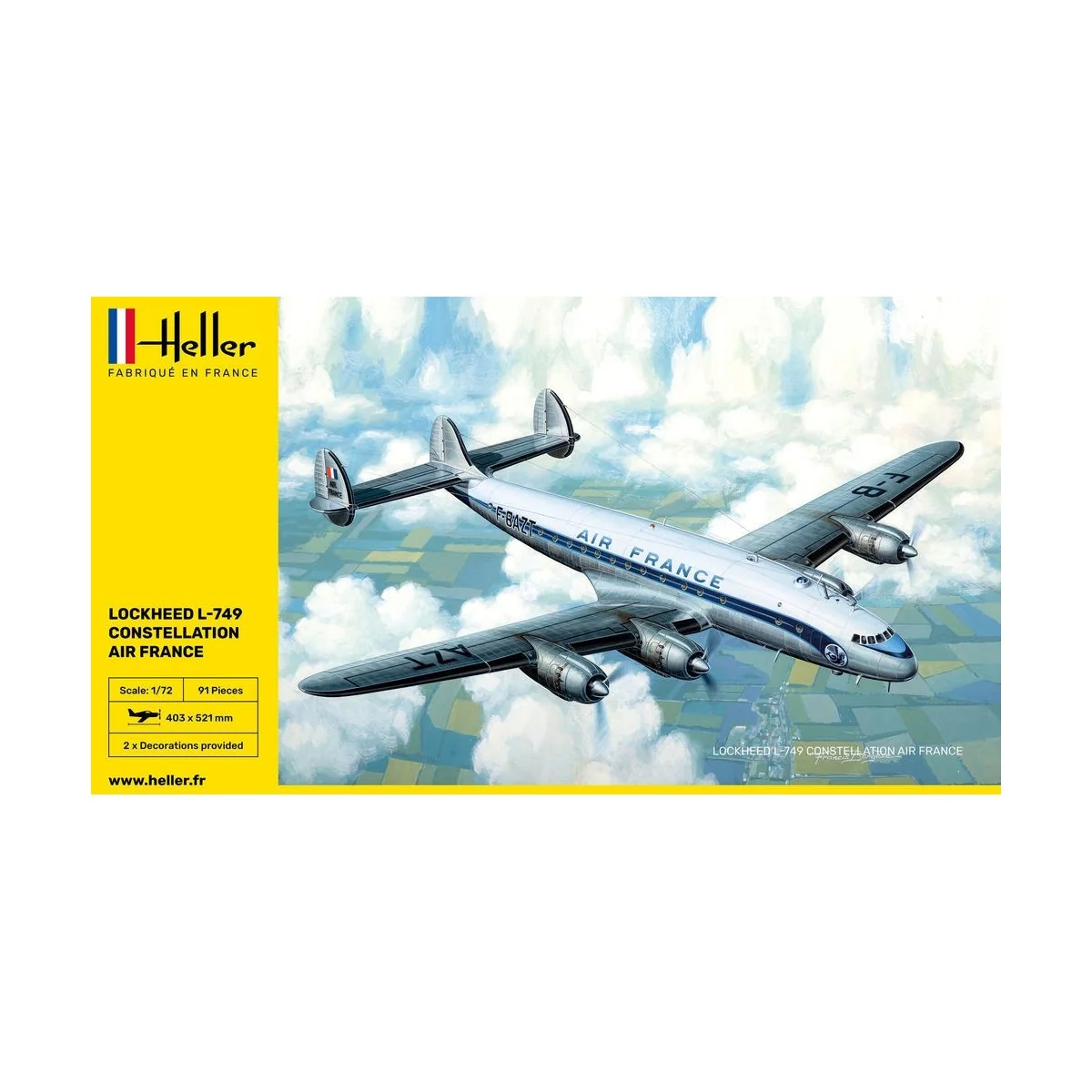 Lockheed L-749 Constellation Air France 1/72 Heller Heller 80310 - 2 Lockheed L-749 Constellation Air France 1/72 Heller Heller 80310 - 2
