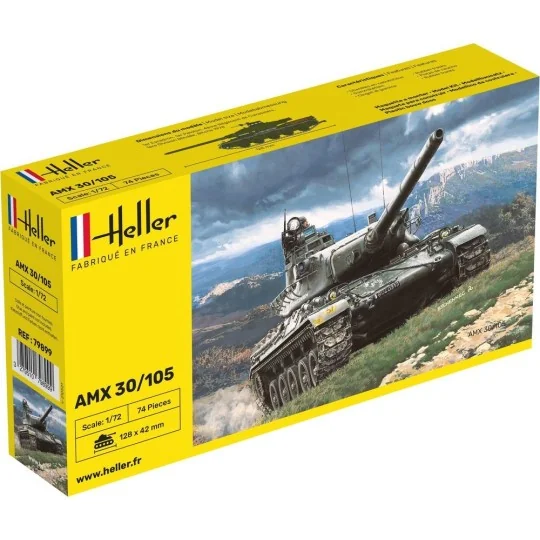 Char AMX 30/105 1/72 Heller Heller 79899 - 1 HEL-79899-Char AMX 30/105 1/72 Heller - HEL-79899