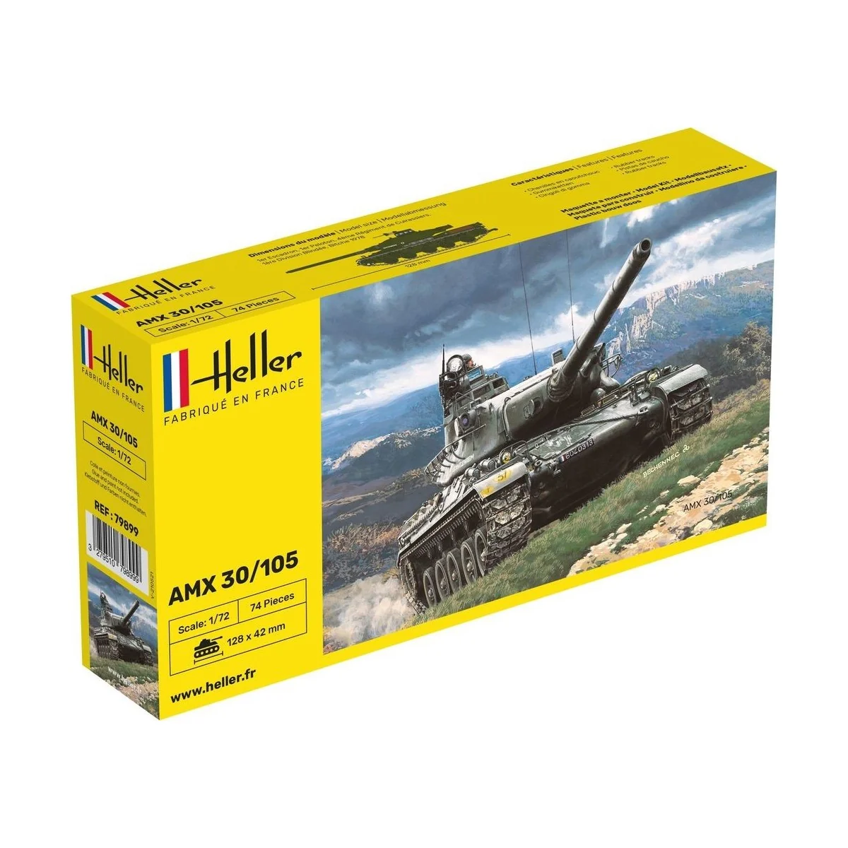 Char AMX 30/105 1/72 Heller Heller 79899 - 1 Char AMX 30/105 1/72 Heller Heller 79899 - 1