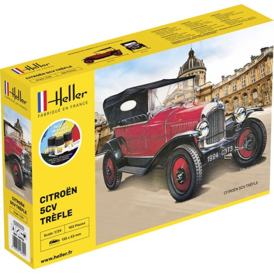 HEL-80702-Citroën 5CV Clover 1/24 Heller - HEL-80702