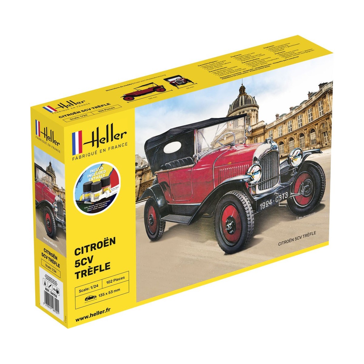 Citroën 5CV Trèfle 1/24 Heller Heller 80702 - 1