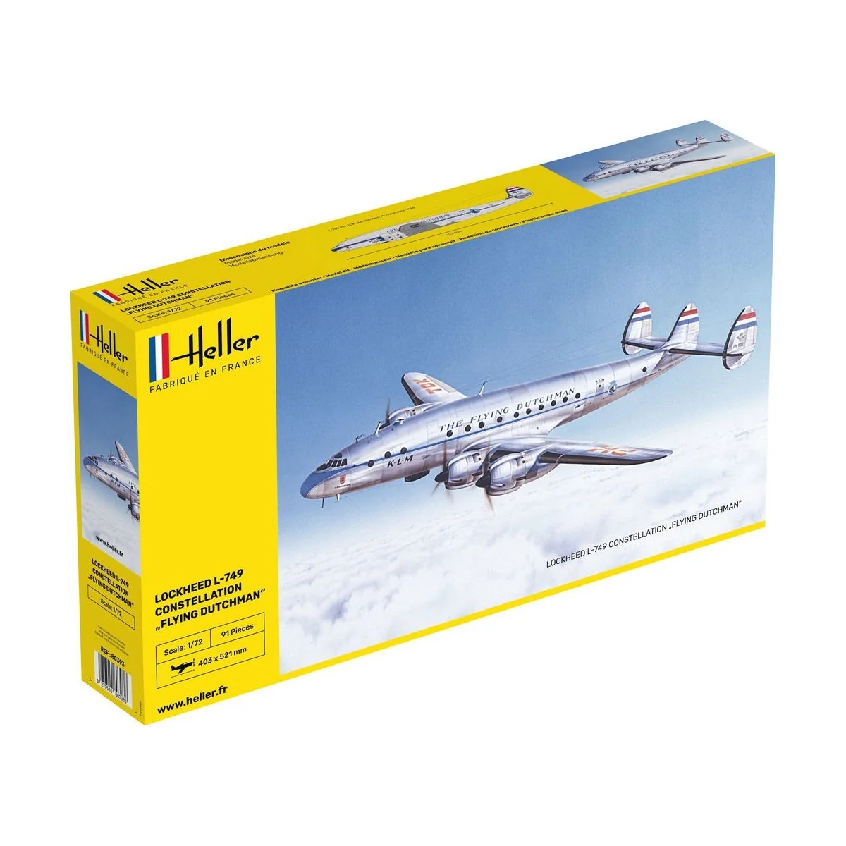 Lockheed L-749 Constellation Flying Dutchman 1/72 Heller Heller 80393 - 1