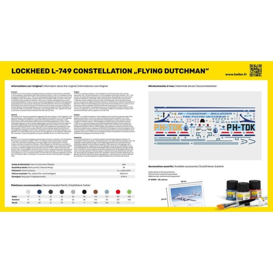 HEL-80393-Lockheed L-749 Constellation Flying Dutchman 1/72 Heller