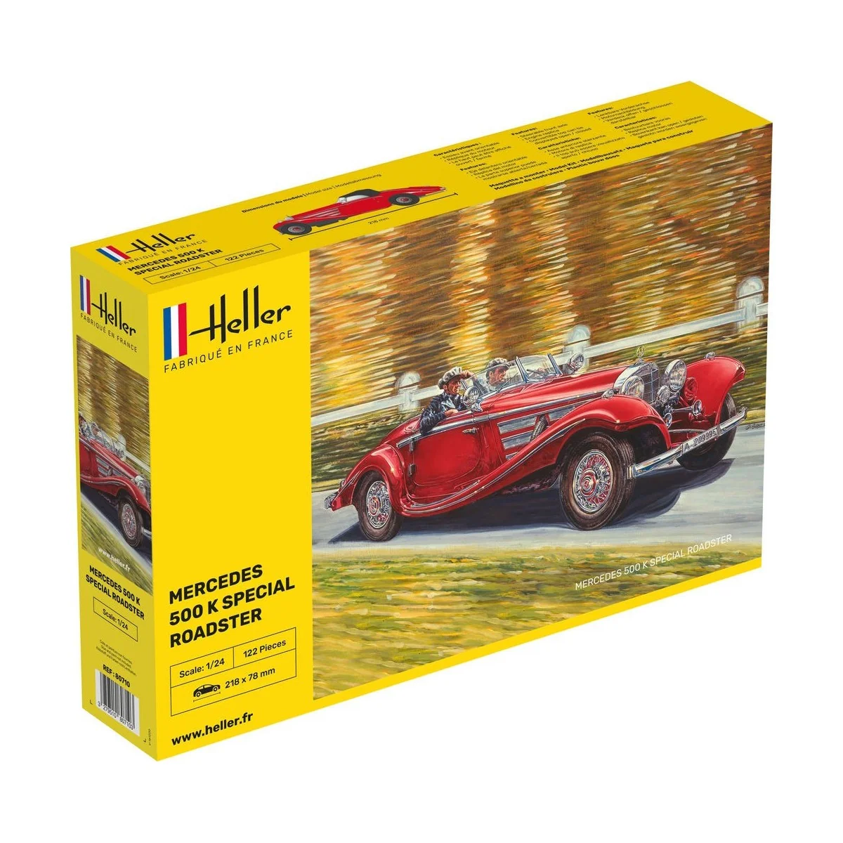 Mercedes 500 K Special Roadster 1/24 Heller Heller HEL-80710 - 1 Mercedes 500 K Special Roadster 1/24 Heller Heller HEL-80710 - 1
