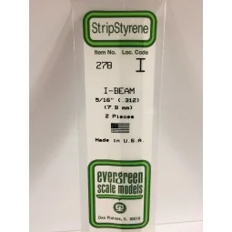 I-profile 7.9x350mm Ref: 278 - Evergreen - S1370278 - S1370278