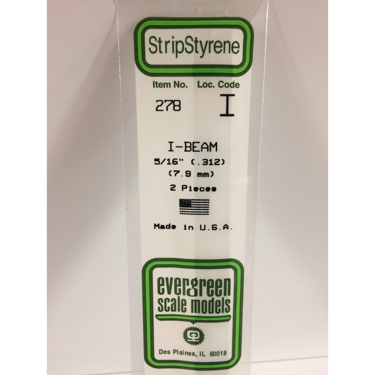 Profile I 7.9x350mm Ref: 278 - Evergreen - S1370278 Profile I 7.9x350mm Ref: 278 - Evergreen - S1370278