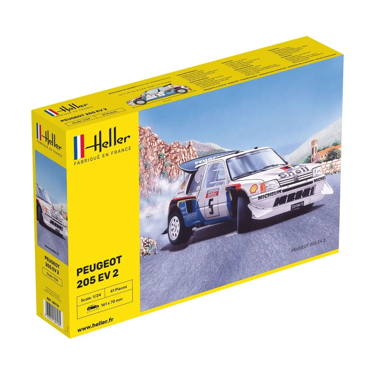Peugeot 205 EV 2 1/24 Heller Heller 80716 - 1
