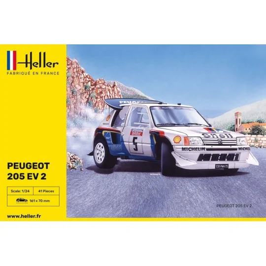 HEL-80716-Peugeot 205 EV 2 1/24 Heller - HEL-80716
