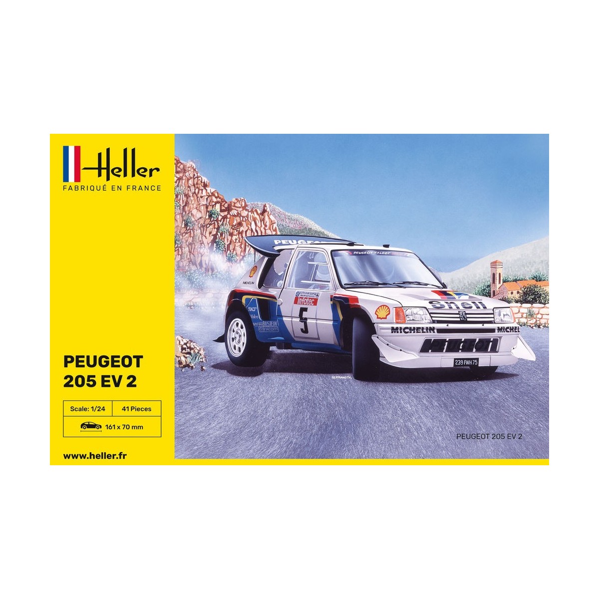 Peugeot 205 EV 2 1/24 Heller Heller 80716 - 2