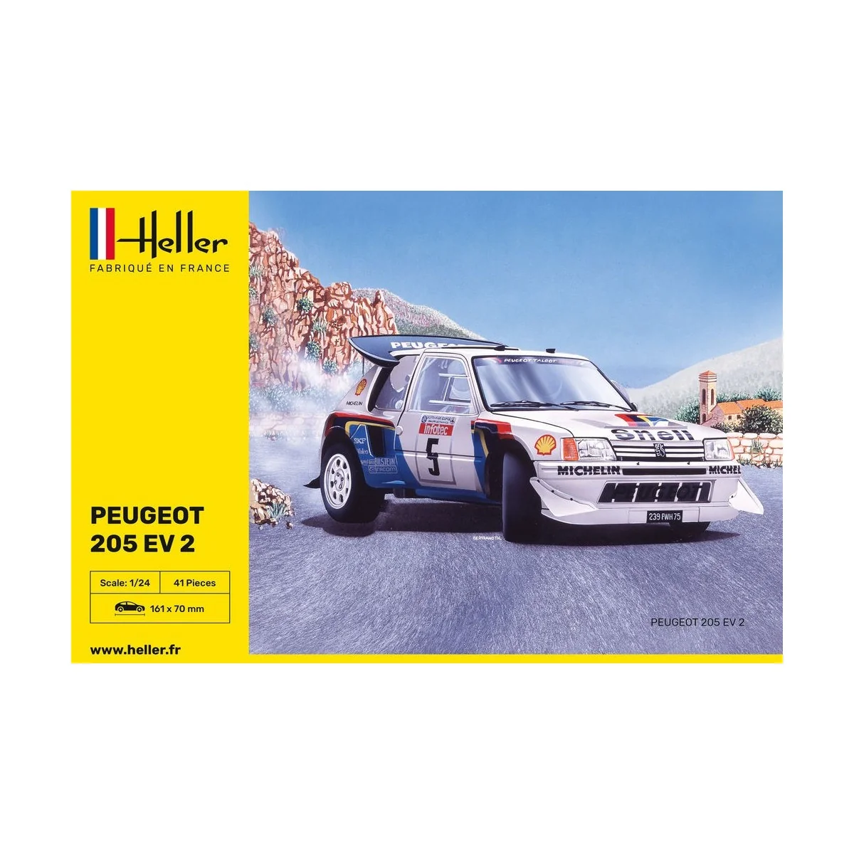 Peugeot 205 EV 2 1/24 Heller Heller 80716 - 2 Peugeot 205 EV 2 1/24 Heller Heller 80716 - 2