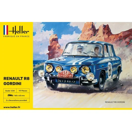 Renault R8 Gordini 1/24 Heller Heller HEL-80700 - 2 HEL-80700-Renault R8 Gordini 1/24 Heller - HEL-80700