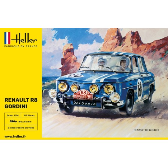 Renault R8 Gordini 1/24 Heller Heller HEL-80700 - 2 HEL-80700-Renault R8 Gordini 1/24 Heller - HEL-80700