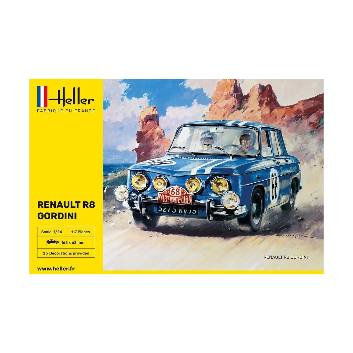Renault R8 Gordini 1/24 Heller Heller HEL-80700 - 2 Renault R8 Gordini 1/24 Heller Heller HEL-80700 - 2