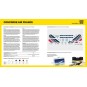 HEL-56445-Concorde Air France 1/125 Heller + colle et peintures