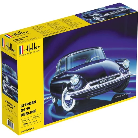 HEL-80795-Citroen DS 19 Berline 1/16 Heller - HEL-80795
